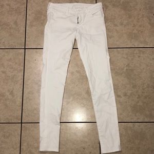 H&M White Super Skinny Low Waist Jeans Size 30/32